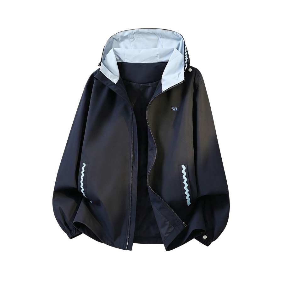 WARRIOR Windbreaker Jackets Men's Hooded Non Detachable Moderate Straight Fit