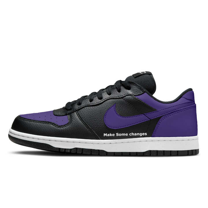 Nike Nike Big Skateboard Shoes Men's Low Top Black/Purple