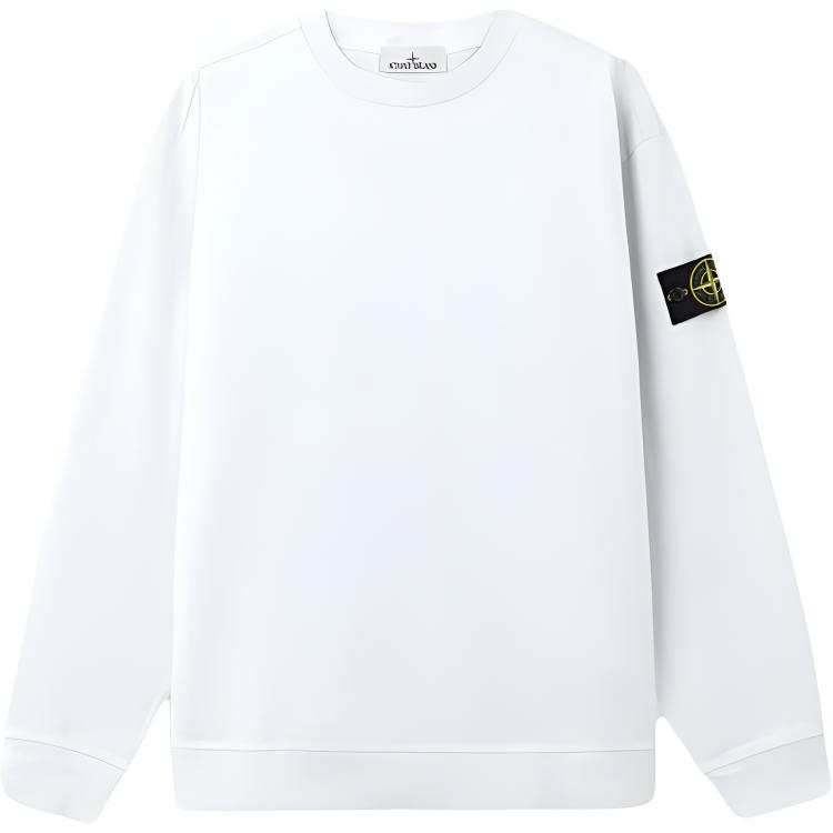 STONE ISLAND Sweatshirts Men's Sky Color Crew Neck Moderate