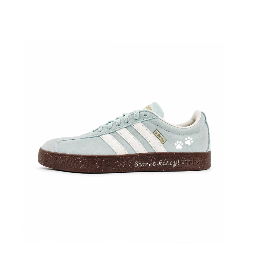 Adidas Adidas Vl Court Classic Skateboard Shoes Unisex Low Top White