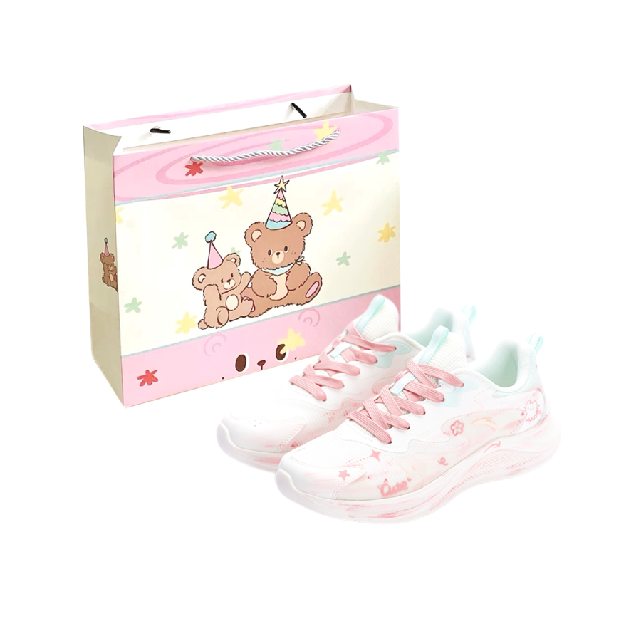 ANTA Wander Running Shoes Women's Low Top Pink/White