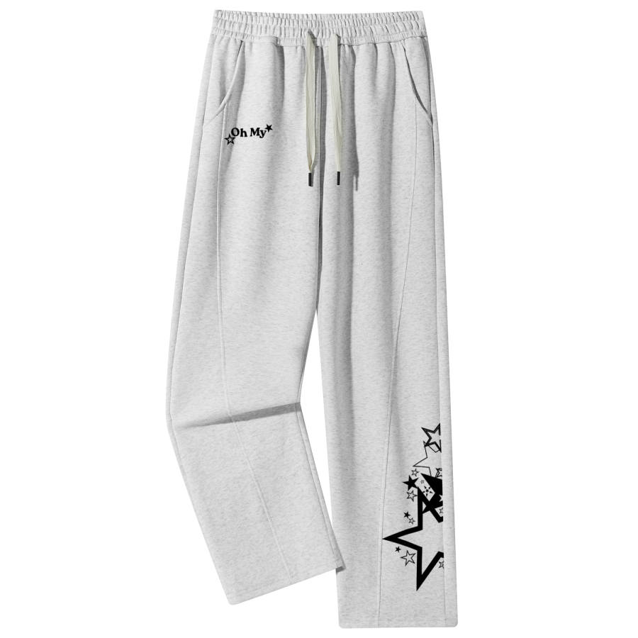 Disney Casual Pants Unisex Thin Straight Fit Pants