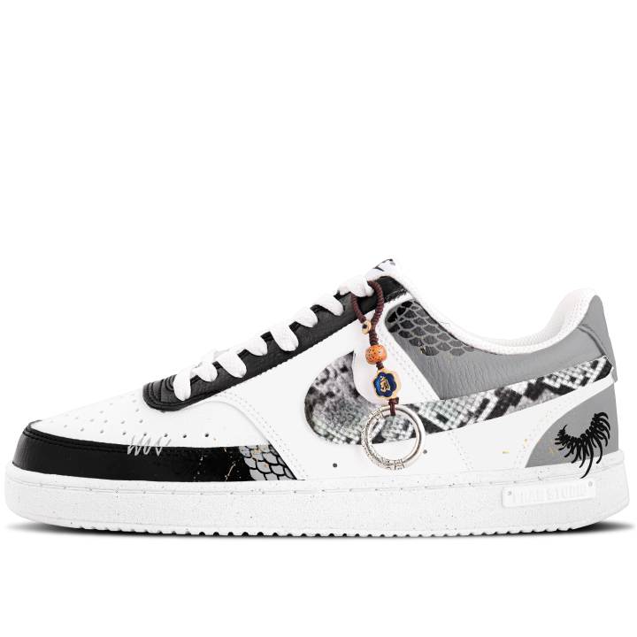 Nike Nike Court Vision 1 Skateboard Shoes Men's Low Top Black/White/Gray