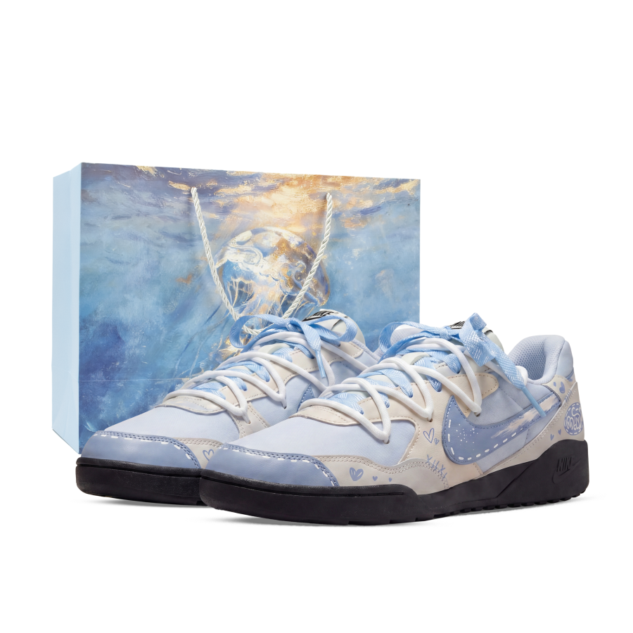 Nike Nike Terra Manta Casual Shoes Unisex Low Top White/Blue/Yellow
