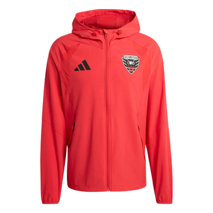 Adidas Adidas Jackets Men's Tomato Red/Black Hooded Non Detachable Moderate