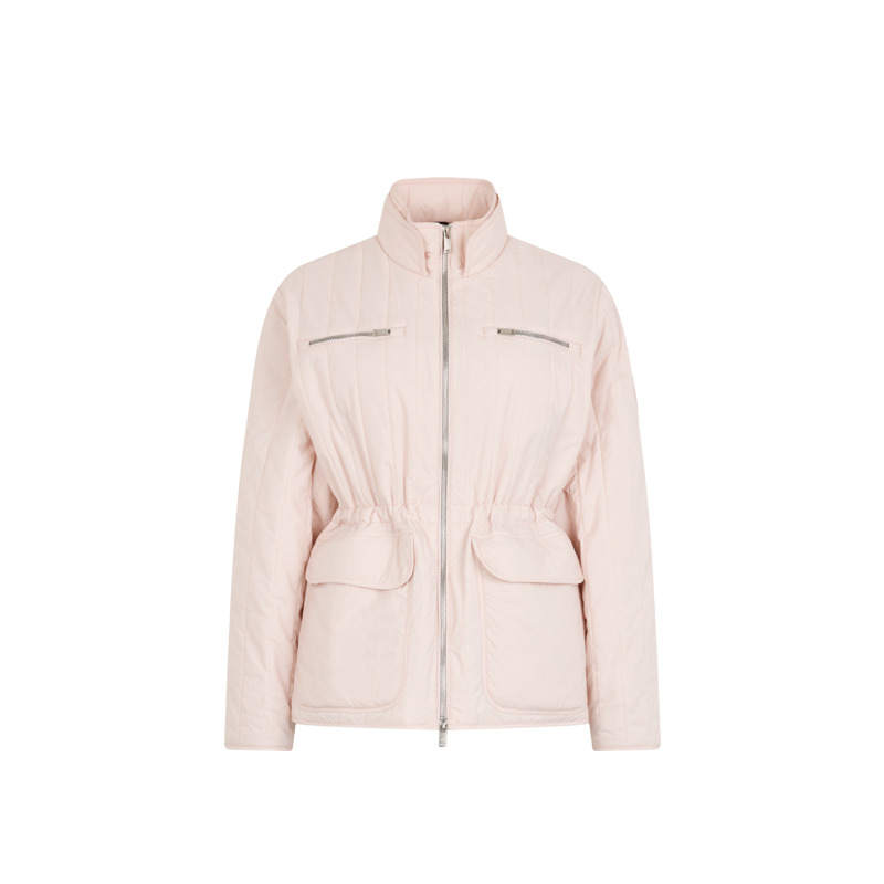 Moose Knuckles Windbreaker Jackets Women's Light Pink Stand Collar Moderate Other