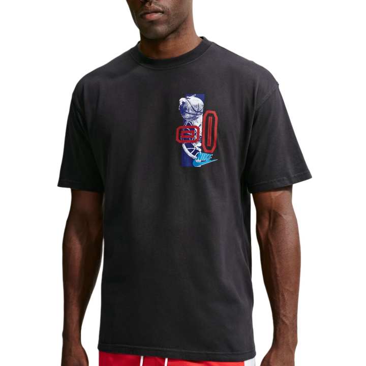 Nike Nike Max90 T Shirts Men's Black Crew Neck Moderate