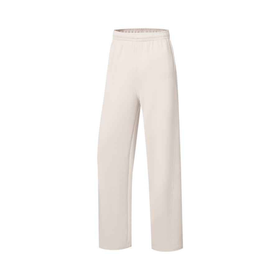 Li-Ning Li Ning Fitness Series Casual Pants Women's Sponge Gray Moderate Straight Fit Pants