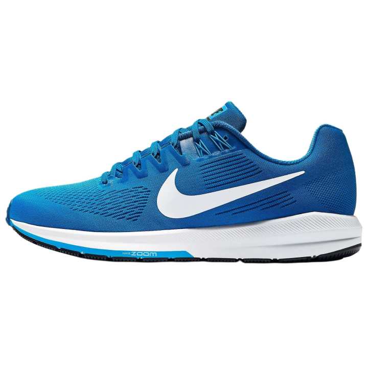 Nike Nike Zoom Structure 21 Running Shoes Men's Blue With White Lettering