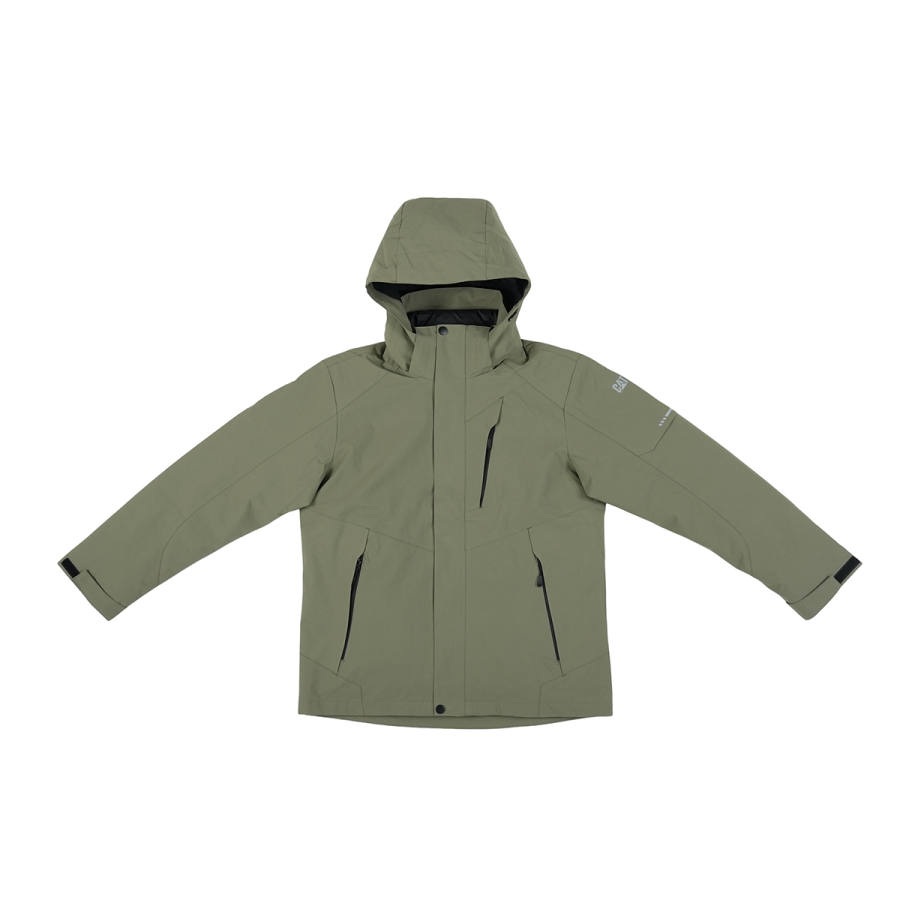 CAT Down Jackets Men's Hooded Non Detachable Thickened Nipped In Waist