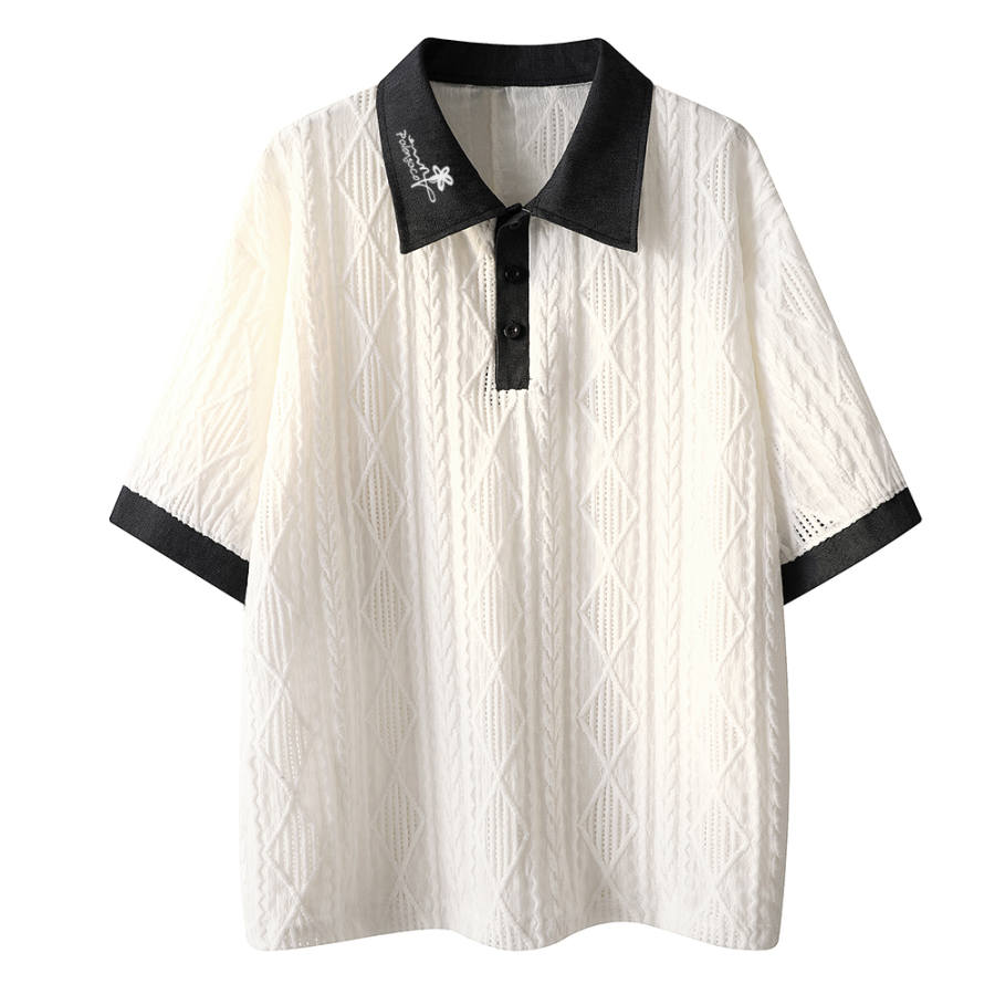 PAL ONGACO Polo Shirts Unisex Lapel Moderate Straight Fit