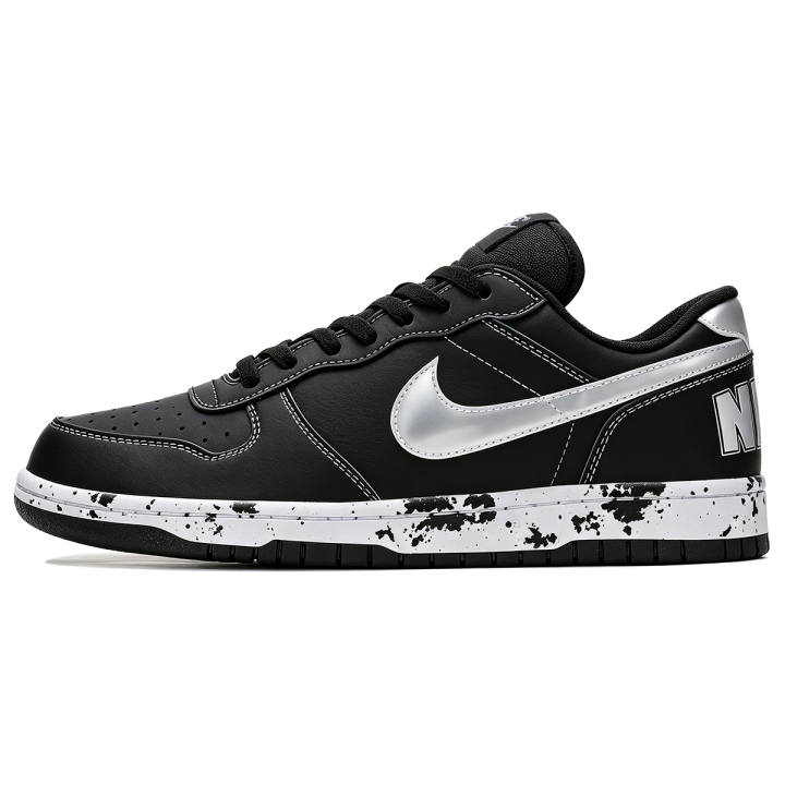 Nike Nike Big Skateboard Shoes Men's Low Top Black/White
