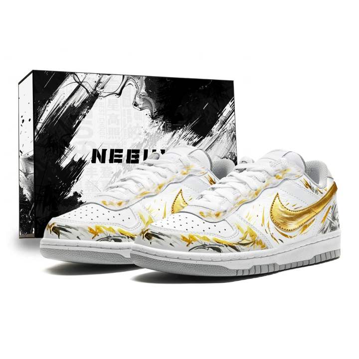 Nike Nike Big Skateboard Shoes Men's Low Top Gold/Black