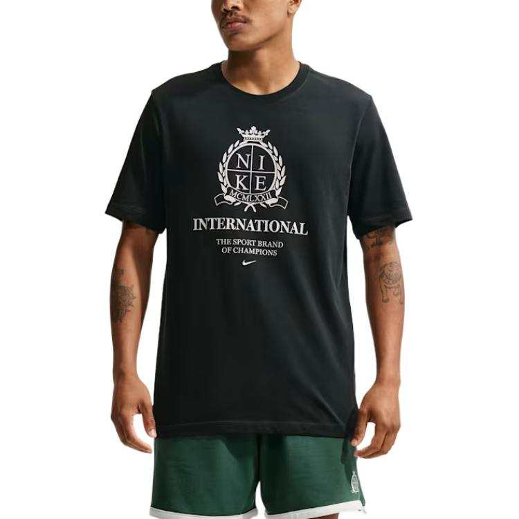 Nike Nike Sportswear T Shirts Men's Black Crew Neck Moderate