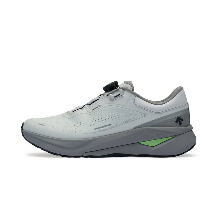 DESCENTE Running Shoes Men's Low Top GY Gray WT White BK Black