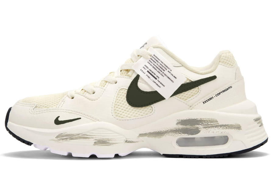 Nike Nike Air Max Fusion Running Shoes Unisex Low Top Olive Green