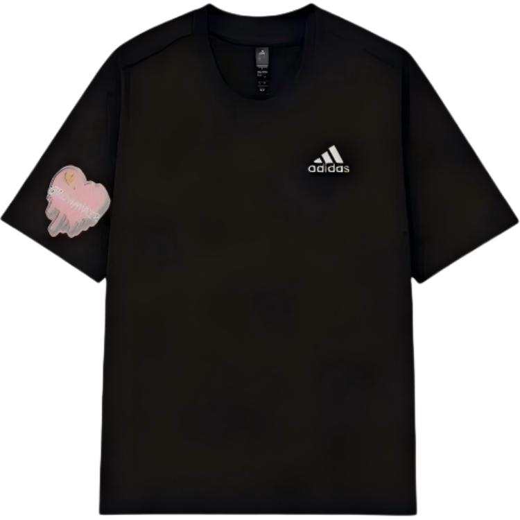 Adidas Adidas MUST HAVES T Shirts Unisex Black Crew Neck Moderate Straight Fit