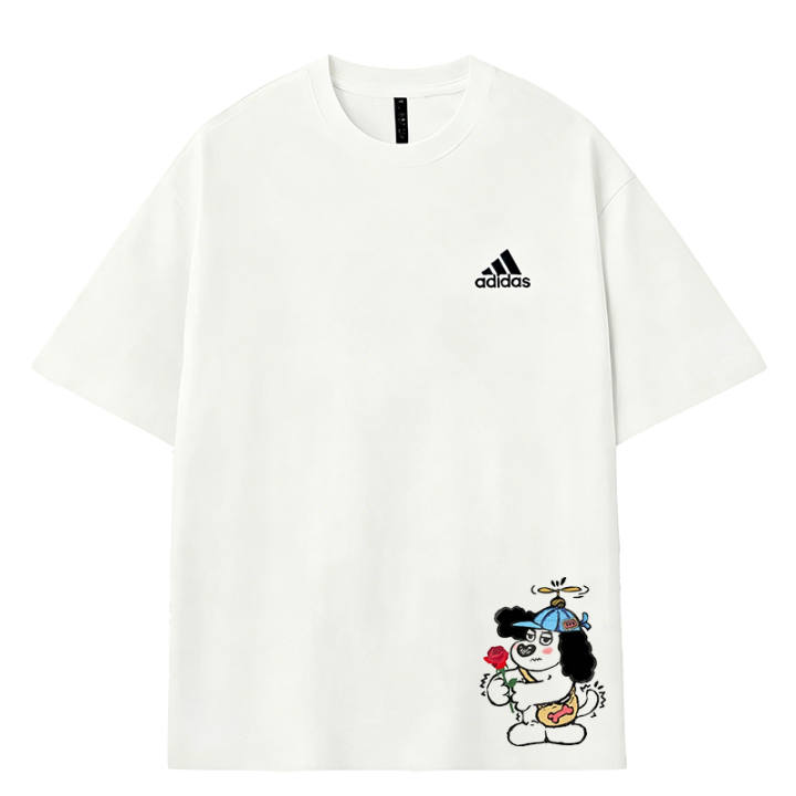 Adidas Adidas MUST HAVES T Shirts Men's White Crew Neck Moderate