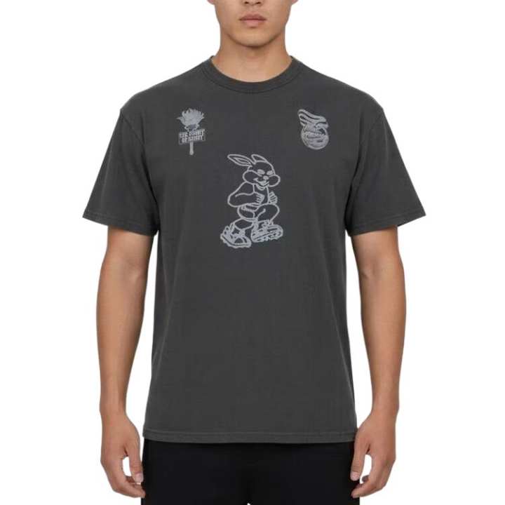 Nike Nike Running T Shirts Men's Gray Crew Neck Moderate