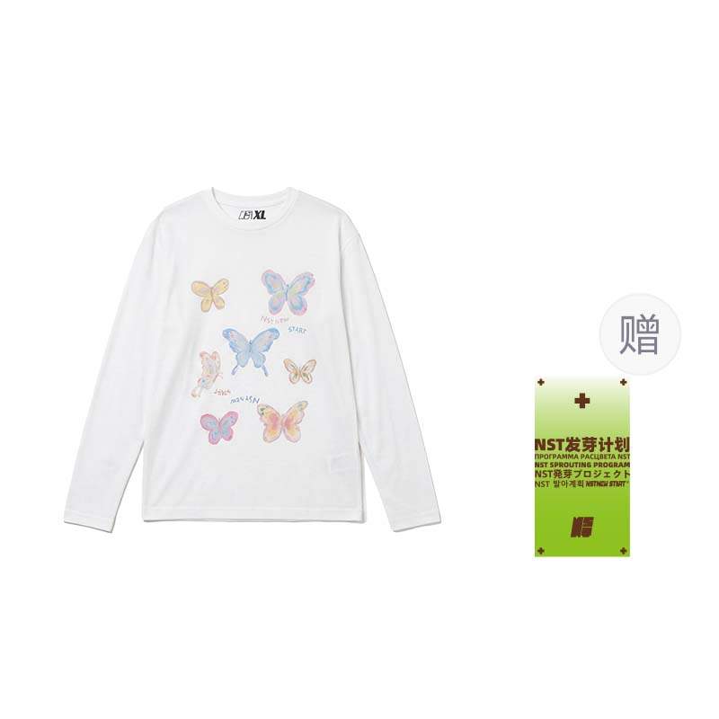 NSTNEW START T Shirts Women's White Crew Neck Thin Straight Fit