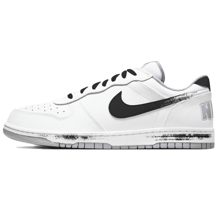 Nike Nike Big Skateboard Shoes Men's Low Top Black White