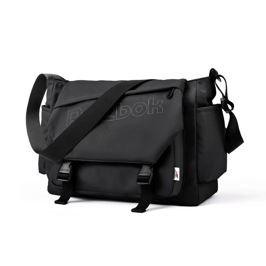 Reebok Fabric Crossbody Bags Regular Unisex Obsidian Black/Light Gray