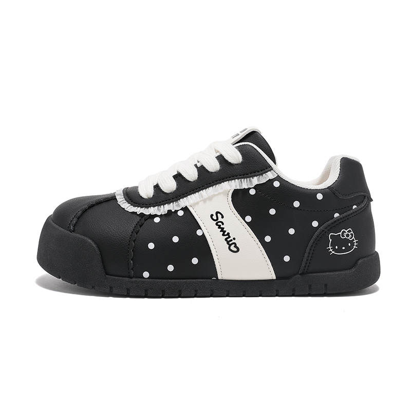 Sanrio Skateboard Shoes Women's Low Top Beige/Black/Pink