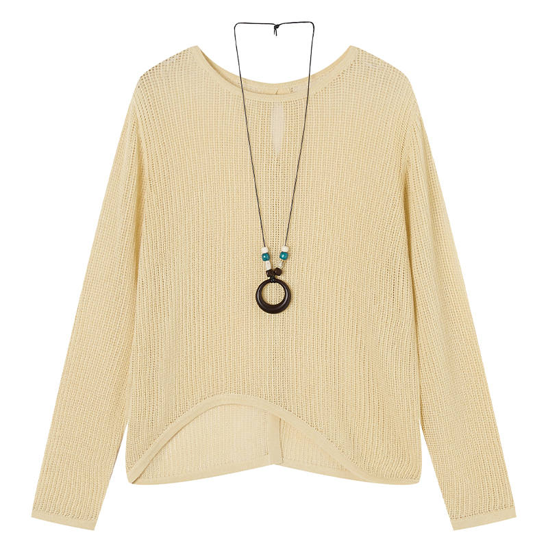 XIANGYING Knitwear Women's Boat Neck Thin