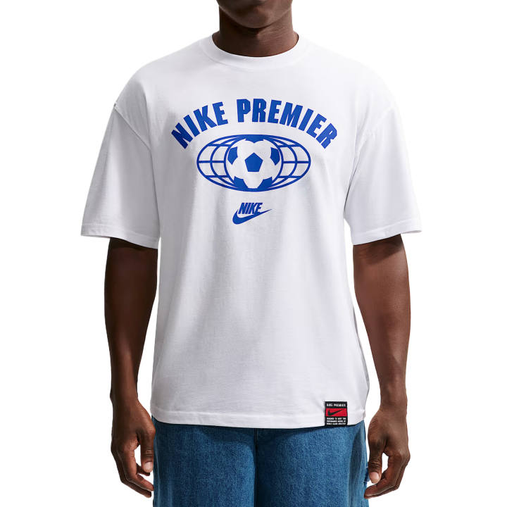 Nike Nike T Shirts Men's White Crew Neck Moderate Straight Fit