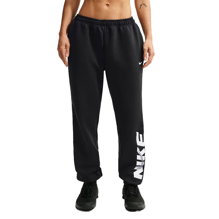Nike Nike Dri Fit One Sports Pants Women's Black/University Red/White Moderate Cuffed Pants