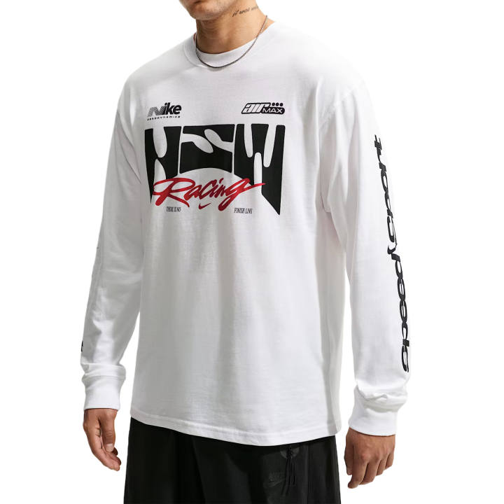 Nike Nike Sportswear T Shirts Men's White Crew Neck Moderate