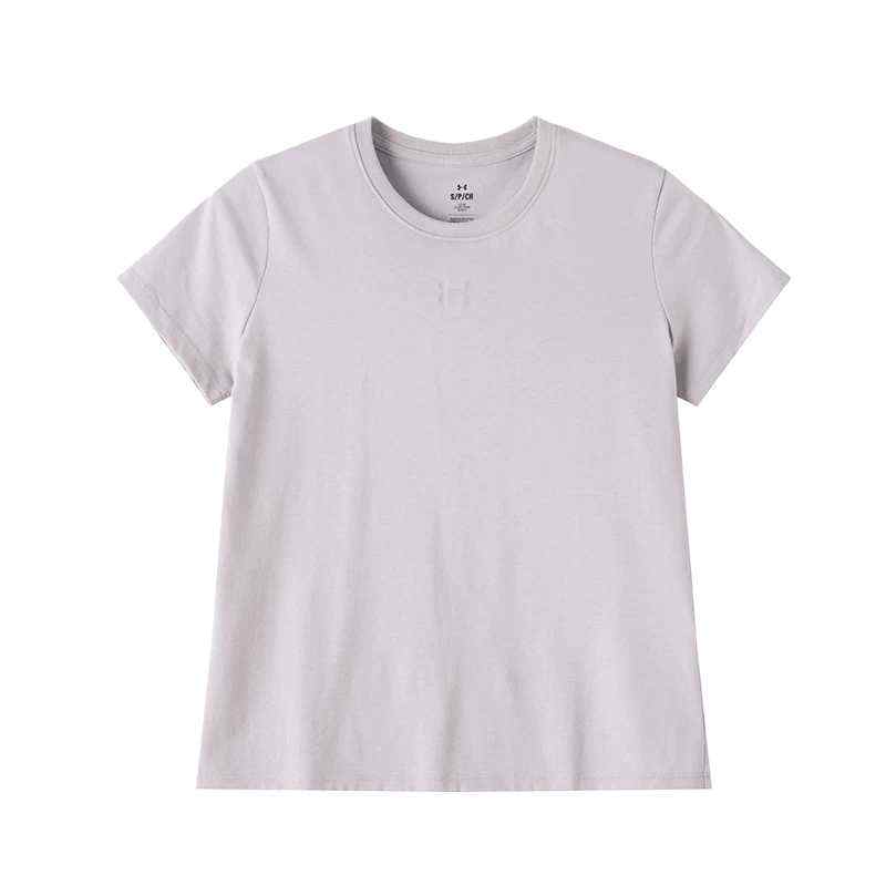 Under Armour T Shirts Women's Light Taro Purple Crew Neck Moderate