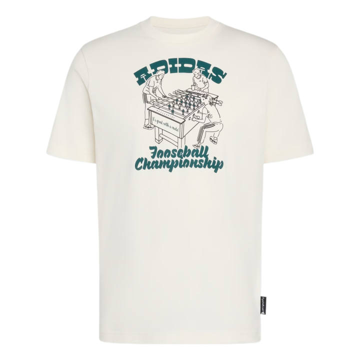 Adidas Adidas Performance T Shirts Men's Ecru Crew Neck Moderate