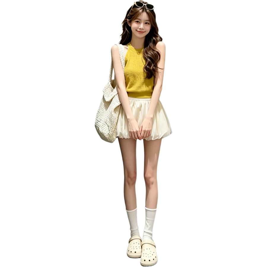 JBBCN Two Piece Skirt Sets Women's Halter Thin Short Skirt