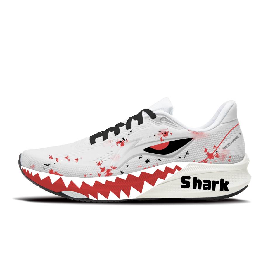 Li-Ning Li Ning Wuyue Running Shoes Unisex Low Top Red Gray White