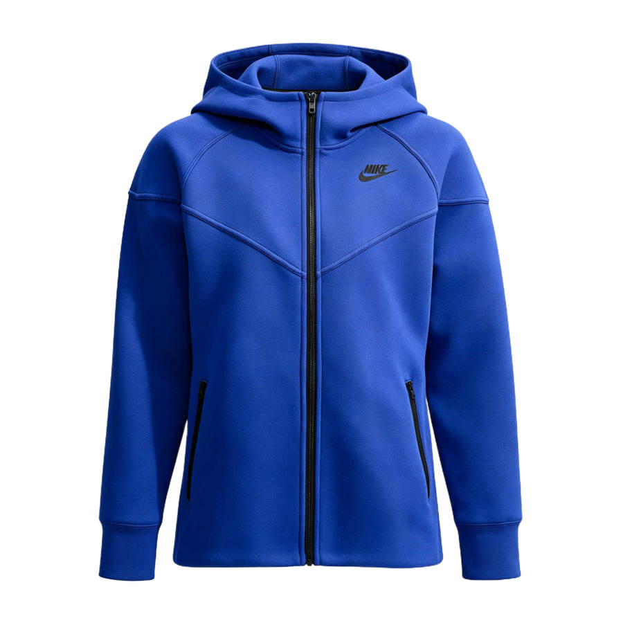 Nike Nike Sportswear Tech Fleece Sweatshirts Women's Old Royal Blue/Black Hooded Non Detachable Moderate