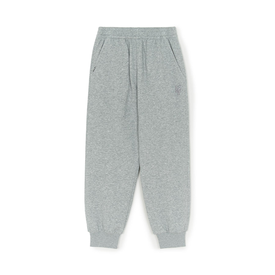 MLB MLB New York Mets Embroidery Fleece Lined Solid Color Elastic Knitted Sweatpants Unisex
