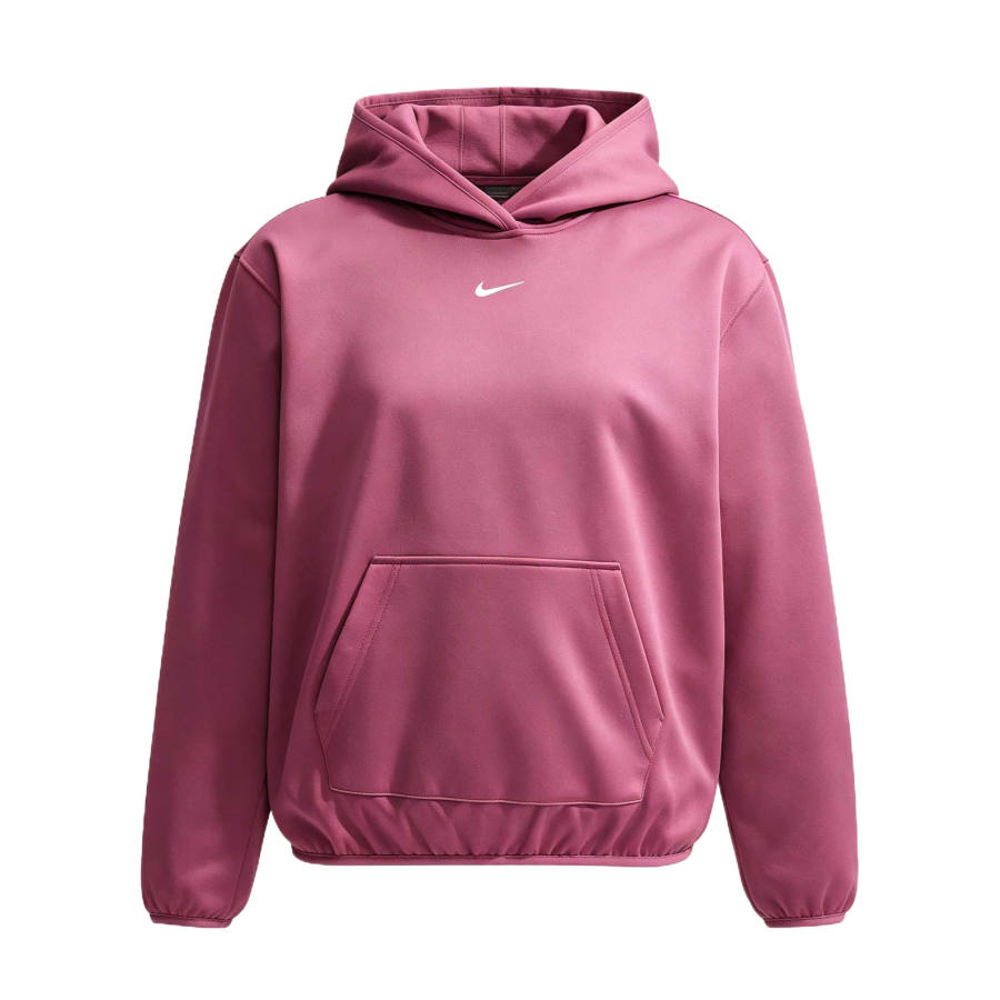 Nike Nike Therma FIT Sweatshirts Women's Pink Mist/White Hooded Non Detachable Moderate