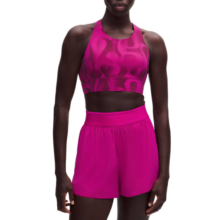 Lululemon Sports Underwear Women's Mini Logo Rhythm Pink Mix Crew Neck Moderate