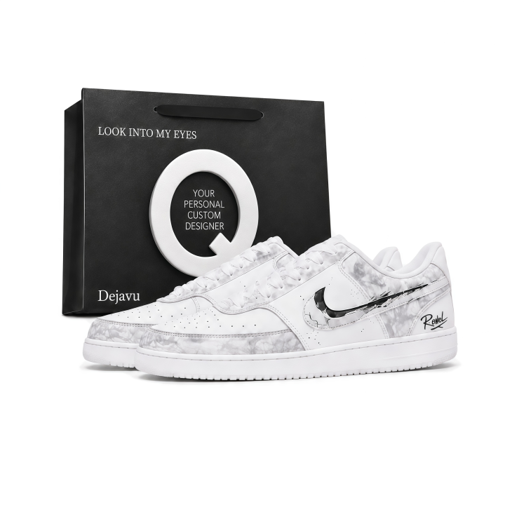 Nike Nike Court Vision 1 Skateboard Shoes Unisex Low Top Mist Gray