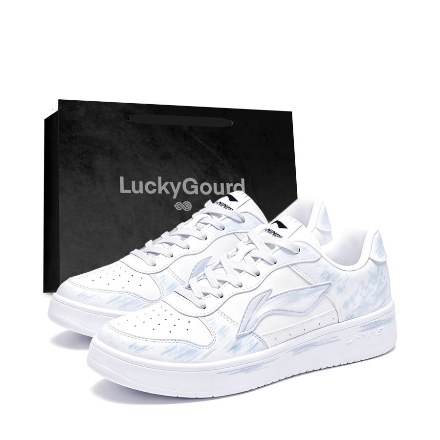 Li-Ning Li Ning Floating Boat Skateboard Shoes Men's Low Top White