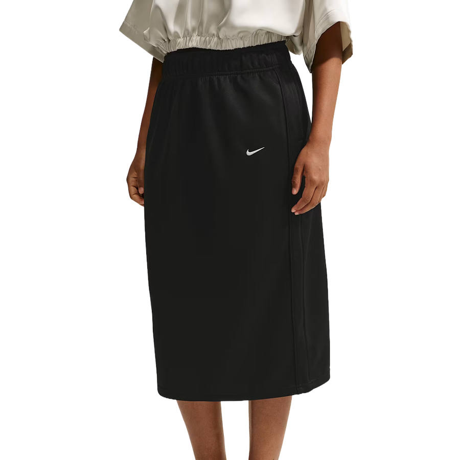 Nike Nike Sportswear Casual Long Skirts Women's Black/Black/Canvas Moderate Midi Skirt