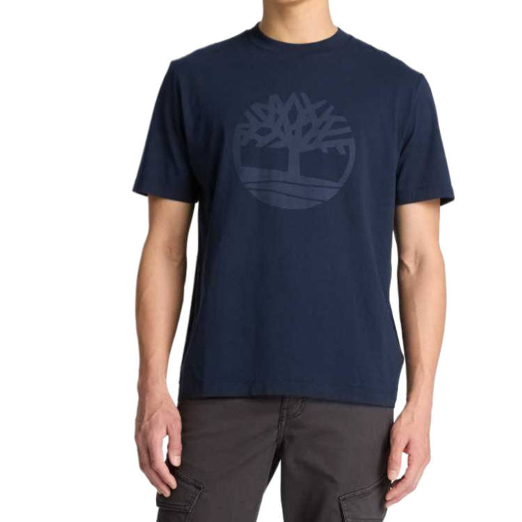 Timberland T Shirts Men's Dark Sapphire Crew Neck Moderate