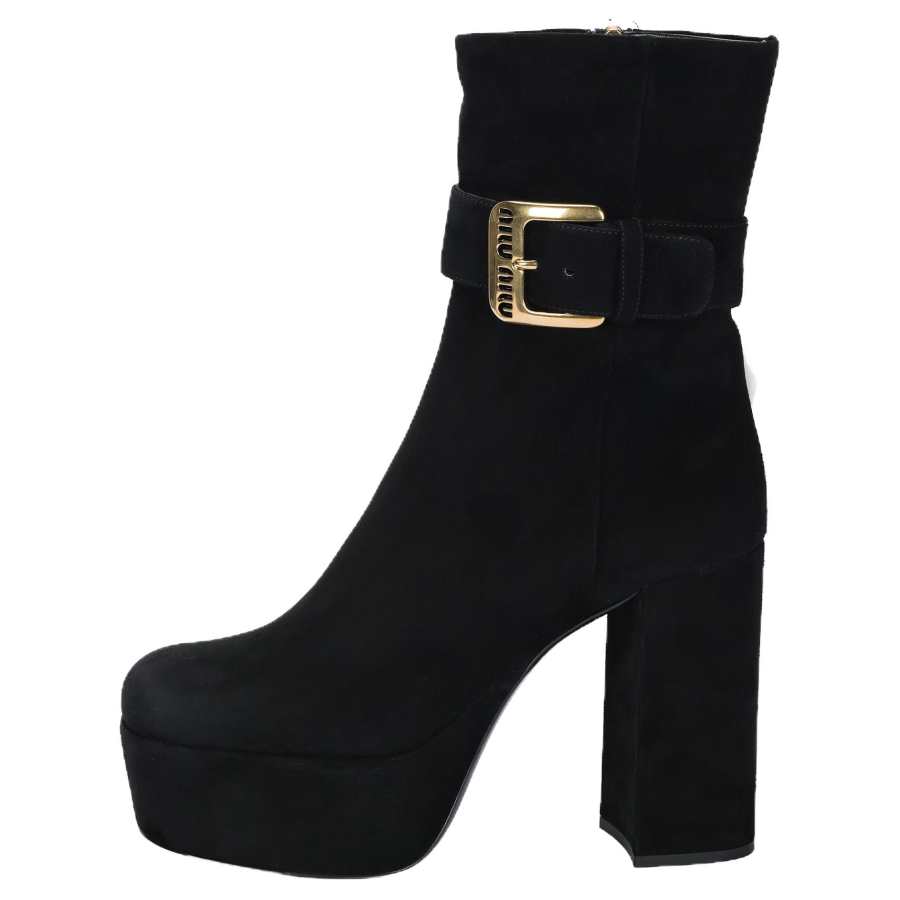 MIU MIU Ankle Boots 11cm Women's Black