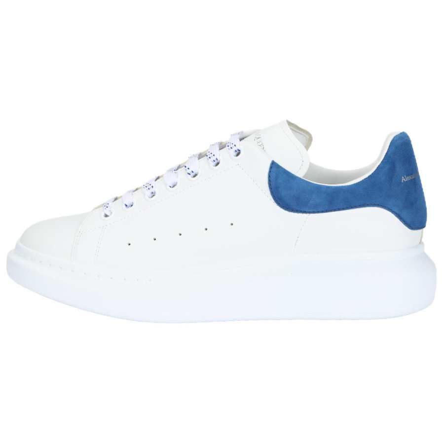 Alexander McQueen Oversized Sneaker Leather Lace Up Low top Stylish Skateboarding Shoes Men's White