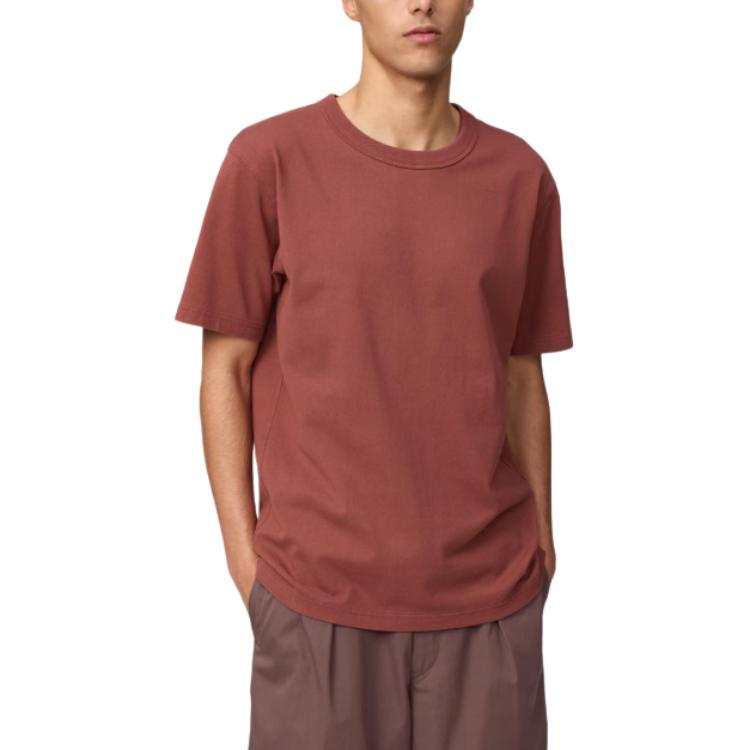 UNIQLO T Shirts Unisex Red Crew Neck