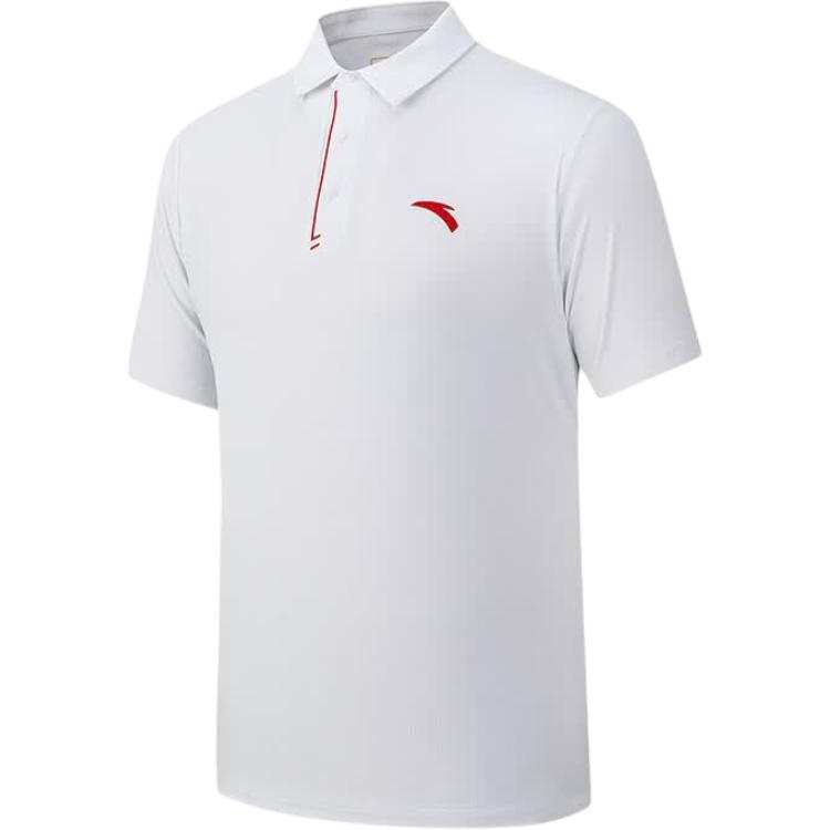 ANTA Variety Training Collection Polo Shirts Men's White Lapel Moderate