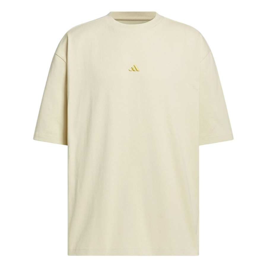 Adidas Adidas BASKETBALL T Shirts Unisex Yellow Crew Neck Moderate