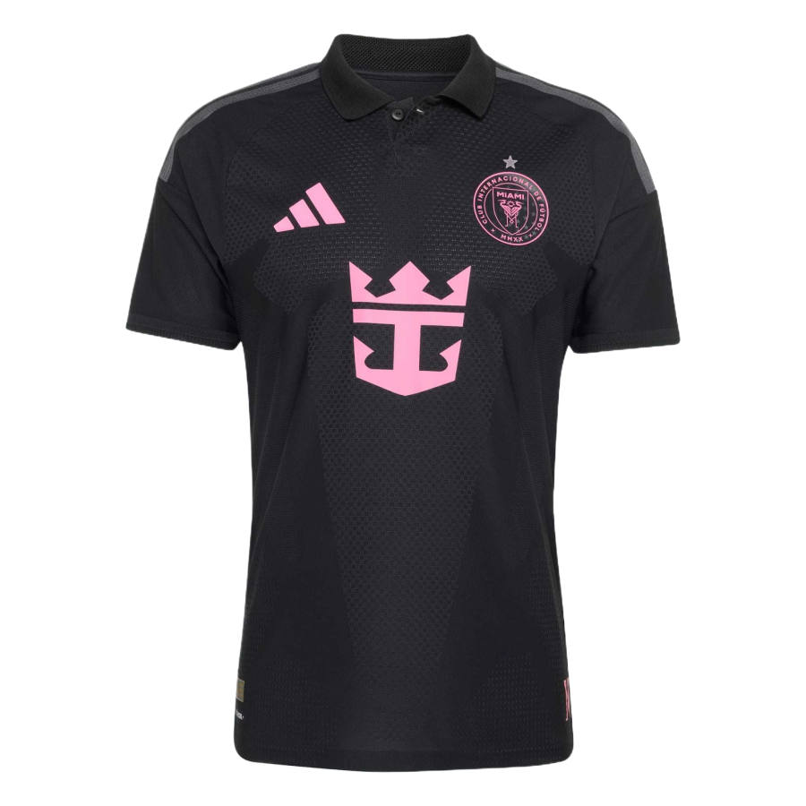 Adidas Adidas Miami International Soccer Jerseys Men's Black/Dream Pink Crew Neck Moderate