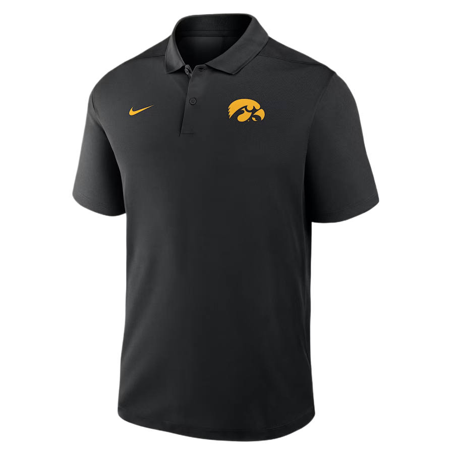 Nike Nike Dri Fit College Polo Shirts Men's Black Polo Collar Moderate